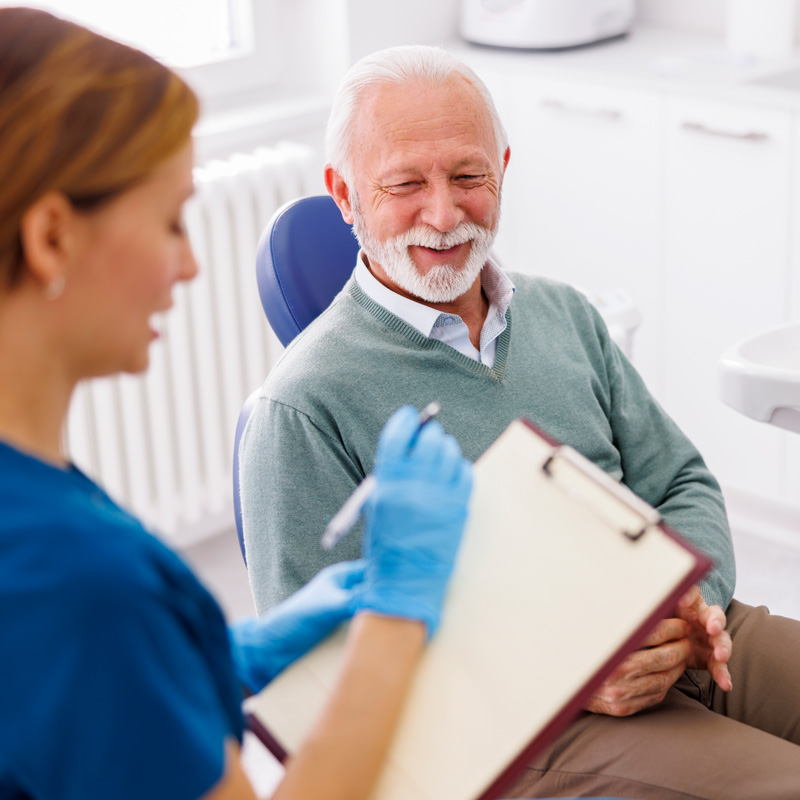 dentist and patient