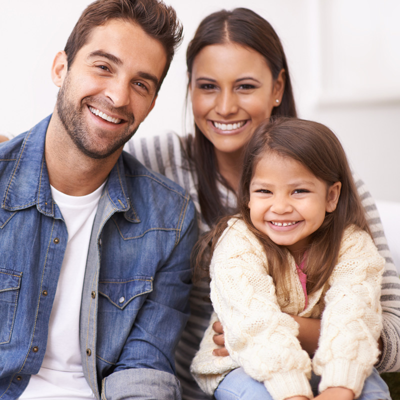 family smiling