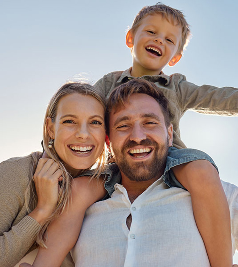 family smiling